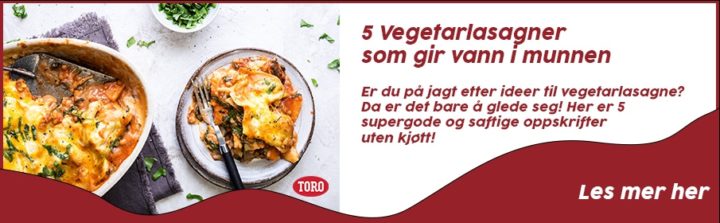 5 vegetarlasagner som gir vann i munnen