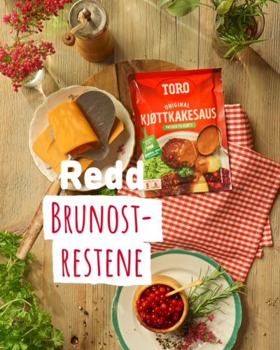 Brunost i kjøttkakesausen restehack