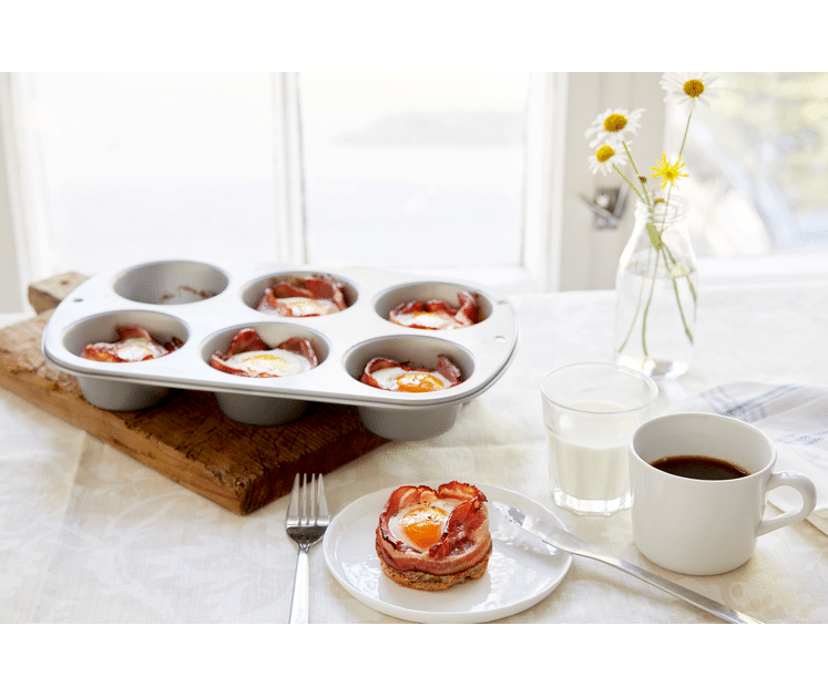 Egg og bacon muffins